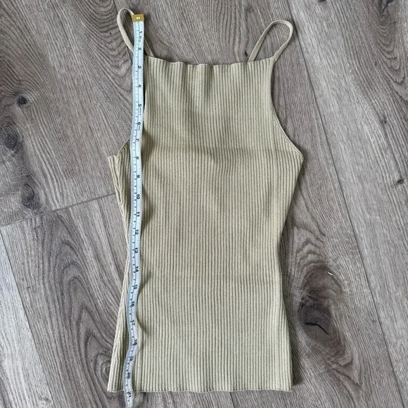 Zara Ribbed Knit Top Size Small NWOT - Picture 6 of 7